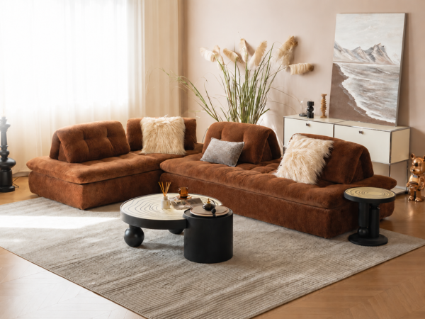 Freedom Island Chenille Lounge Sofa – LS-B6F0380-A