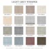 LS-23 LIGHT GREY WHISPER DOUBLE-SIDED FINE-TEXTURE LINEN-LOOK CURTAIN