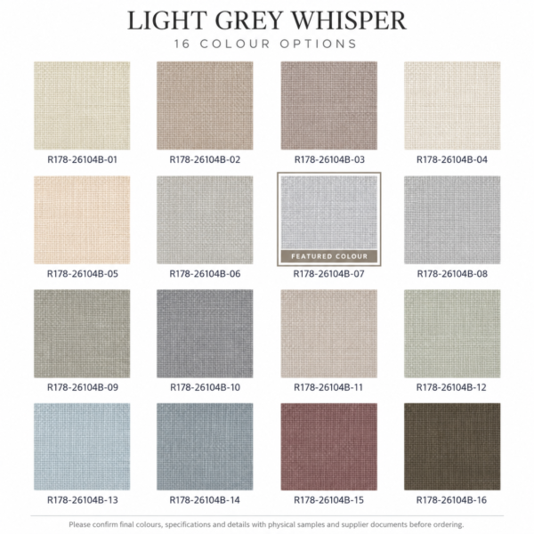 LS-23 LIGHT GREY WHISPER DOUBLE-SIDED FINE-TEXTURE LINEN-LOOK CURTAIN