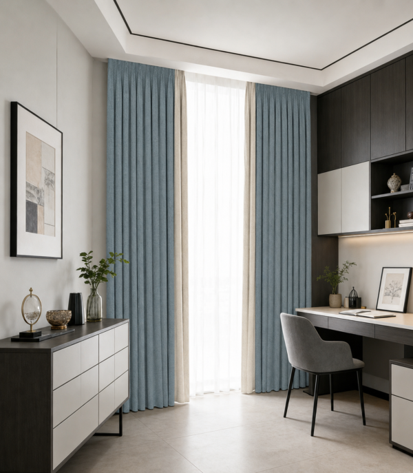 LS-24 COLLECTION · MIST BLUE BROCADE