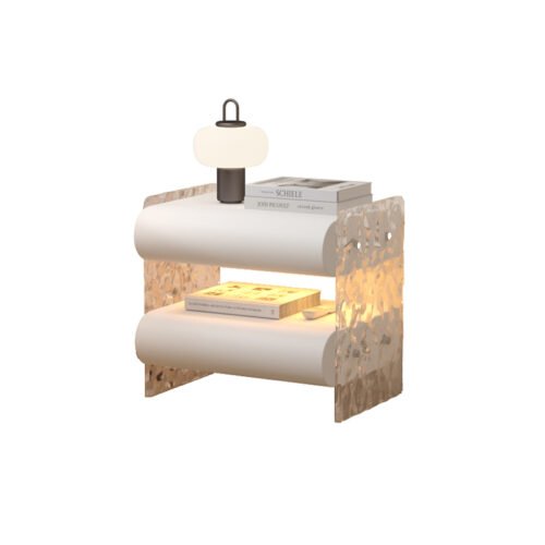 85-1 GZBC85 Acrylic LED Bedside Table