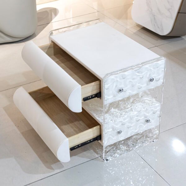 GZBC85 Acrylic LED Bedside Table