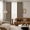 BLAIR STAR BROWN WAFFLE CHENILLE CURTAIN