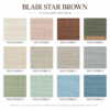 BLAIR STAR BROWN WAFFLE CHENILLE CURTAIN