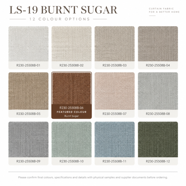 LS-19 PEARL-LINEN COLLECTION · BURNT SUGAR