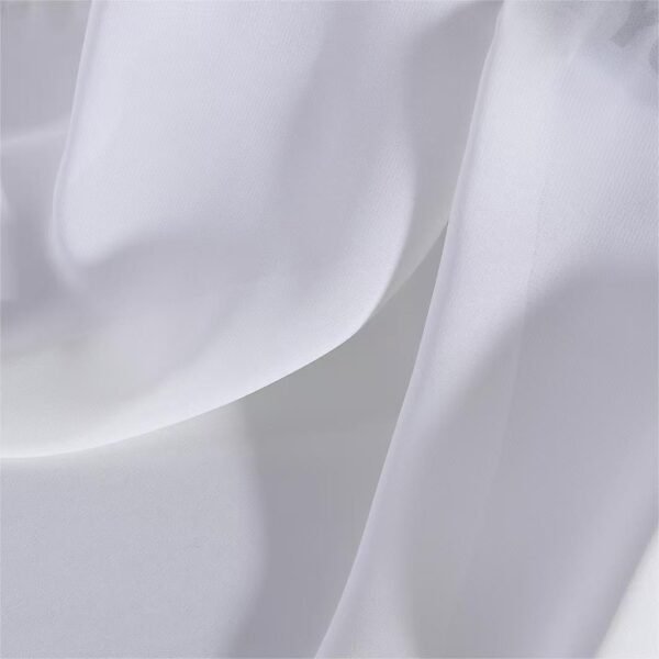Satin White Sheer Curtain
