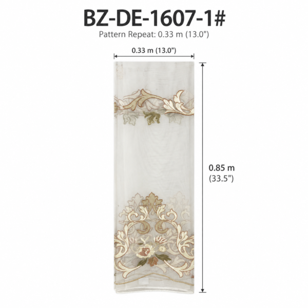 Embroidered Sheer Curtain
