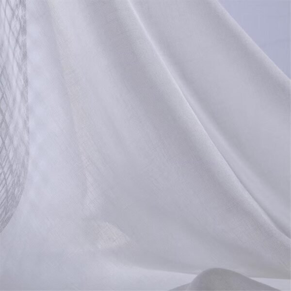 Plain Weave Cotton-Linen Sheer Curtain
