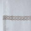 Cross Linen Embroidered Sheer Curtain