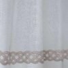 Cross Linen Embroidered Sheer Curtain