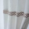 Cross Linen Embroidered Sheer Curtain