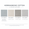 HERRINGBONE COTTON 1+2 INSET CURTAIN
