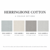 HERRINGBONE COTTON CUSTOM 2+1 INSET CURTAIN