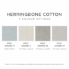 HERRINGBONE COTTON CUSTOM TWO-FOLD INSET CURTAIN
