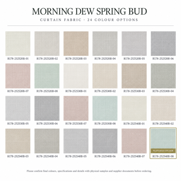 LS-17 HEARTFELT FLORAL VELVET COLLECTION · MORNING DEW SPRING BUD