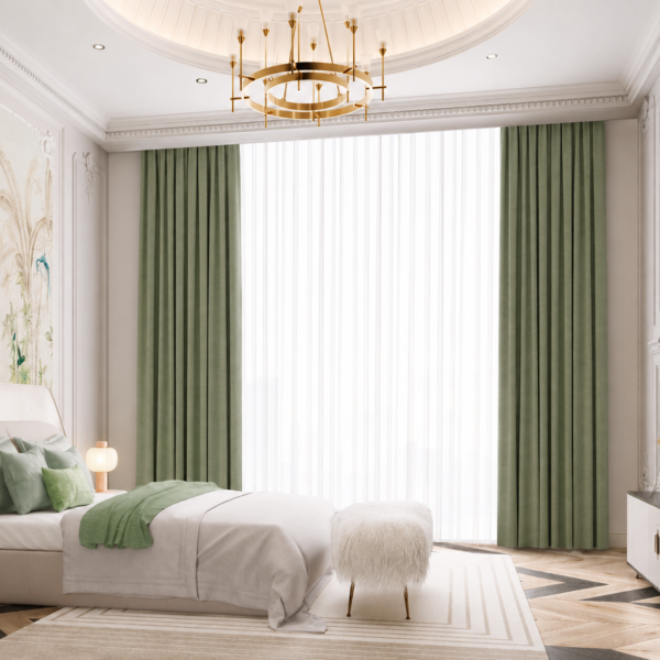 LS-18 CLOUD-BROCADE COTTON COLLECTION · MATCHA GREEN