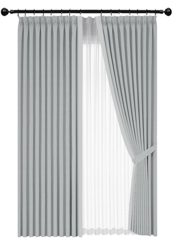 Herringbone Cotton Solid Curtain